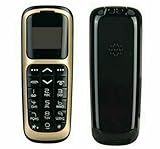 Grace-ZM 2017 V2 Latest Smallest Mini Mobile GSM Phone Bluetooth Dialer 0.66 inch Single SIM Card with Voice Changer Cell Phone100% Plastic Great to Hide (Gold)