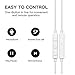 Premium Quality Earphones/Earbuds/Headphones with Stereo Mic and Remote Control Fully Compatible with iPhone iPad iPod Android Smartphones and Other Devices with 3.5mm Jack Plug(2 Pack White).