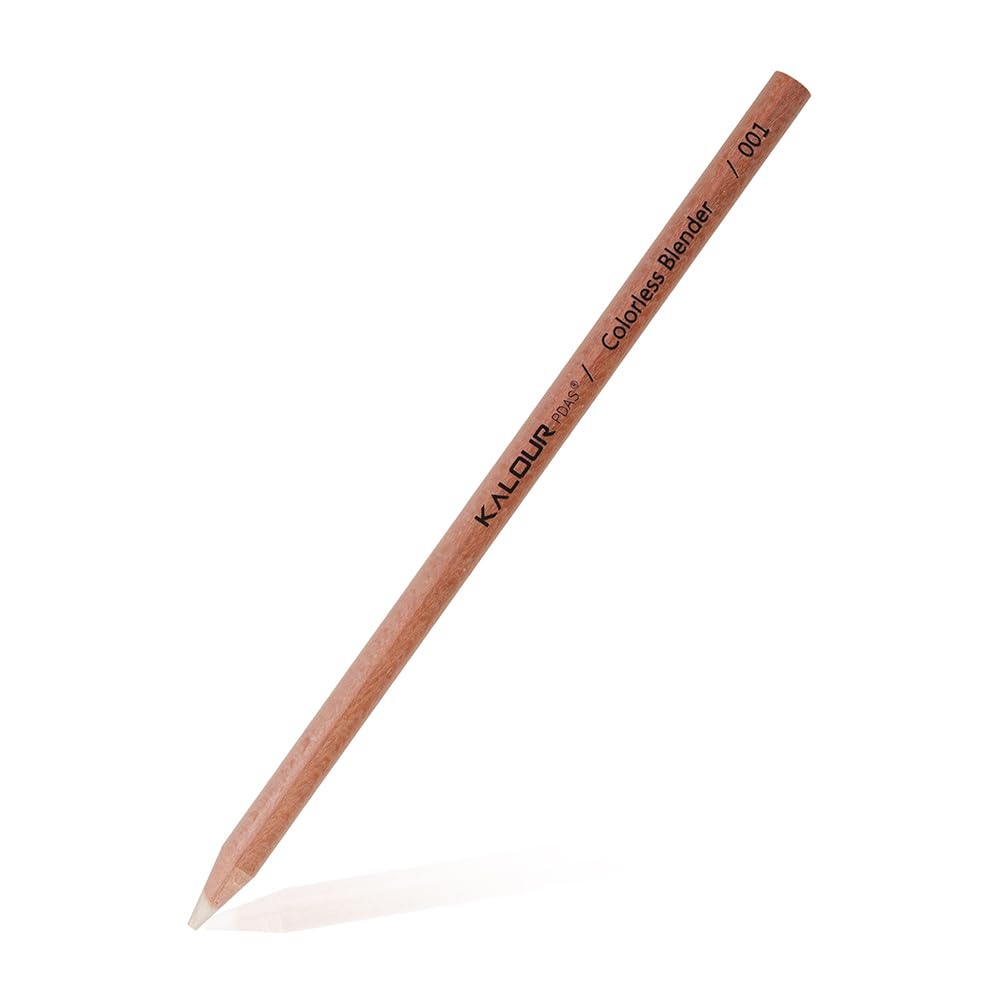 KALOUR Colorless Blender and Burnisher Pencils Set,Non-pigmented, Wax Based Pencil,perfect for Blending Softening Edges,ideal for Colored Pencils,Art Supplies for Artists Beginners(6 Pencils Total)