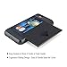 iPhone 7 Case, Moonmini Card Slot Holder Shockproof Slim Fit Dual Layer High Impact Resistant Armor Wallet Protective Cover for iPhone 7, Black