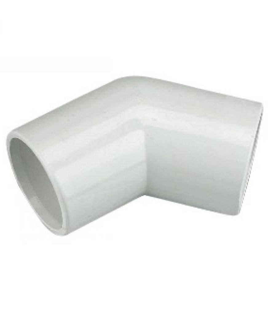 FLOPLAST overflow pipe 135 degree bend 21.5mm white