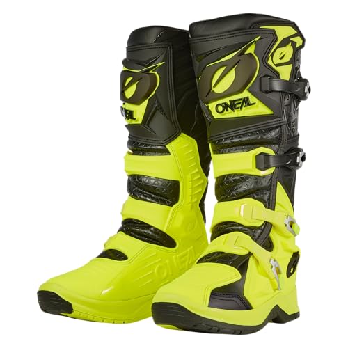 O'NEAL | Motocross Boots | Enduro Motorcycle | Anti-Slip Outsole for maximum grip, heat protection made from microfibre | RMX PRO Boot V.24 | Adult | Black Neon Yellow | Size 49