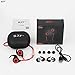 Bluetooth Headphones, GJT E10 V4.1 Wireless Sports Earphones with Mic Bluetooth Headsets Lightweight Sweatproof In Ear Noise Cancelling Earbuds Secure Fit for Gym&Sports (Red)