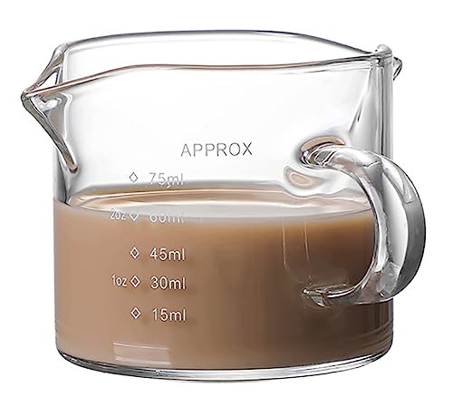 Double Spouts Measuring Coffee Milk Cup 75ML