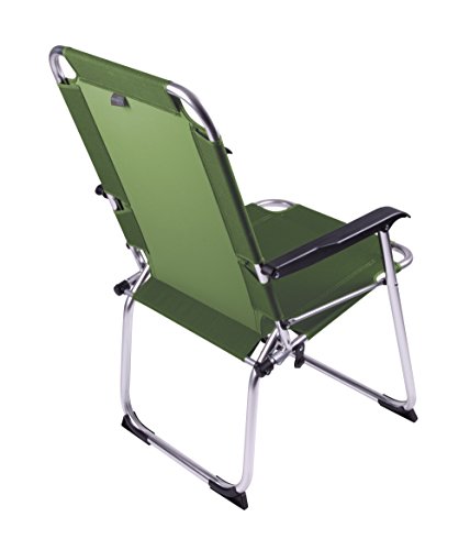 Bo-Camp Alu Klappstuhl Angelstuhl Anglerstuhl Camping Stuhl Klappsessel Faltbar Grün – Bild 3