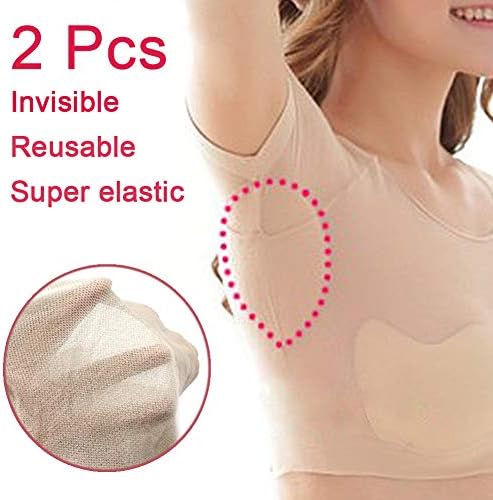 Underarm Sweat Pads 2Pcs Armpit Odor Reusable Underwear Perspiration Absorbing High Strength Fight Hyperhidrosis