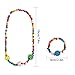 Outee 24 Pcs Toddler Costume Jewelry Christmas Gift Princess Necklace Bracelet Girls Play Jewelry Kit Gift for Girls Dress Up Pretend Play Party Favors