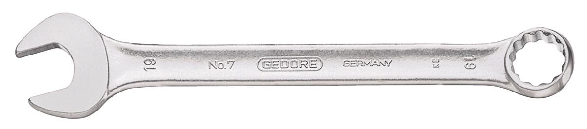 GEDORE 17-pc. Combination spanner set, AF 6-22 mm, 15° angled, Bi-hex, UD profile, Spanner set, 7-017, Silver, 6 - 22mm - Image 3