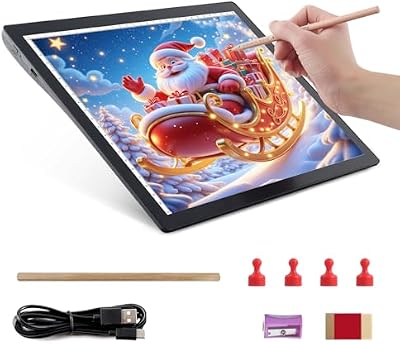 KOBAIBAN A4 Tracing Light Box Battery Powered Dimmable LED Pad for Diamond