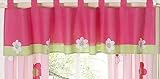 Sweet Jojo Designs Pink and Green Flower Collection Window Valance