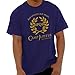 Brisco Brands Camp Jupiter SPQR Greek Mythology Graphic T Shirt Men or Women Purple