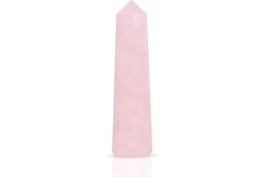 Rose Quartz - Crystals And Healing Stones Set - Crystal Wands - Quartz Crystals - Gemstone Wand - Crystal Towers - Prosperity