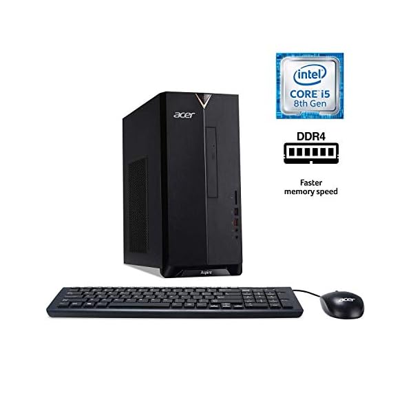 Acer Aspire TC-885-UA92 Desktop, 9th Gen Intel Core i5-9400, 12GB DDR4, 512GB SSD, 8X DVD, 802.11AC Wifi, USB 3.1 Type C… - Imagen 3