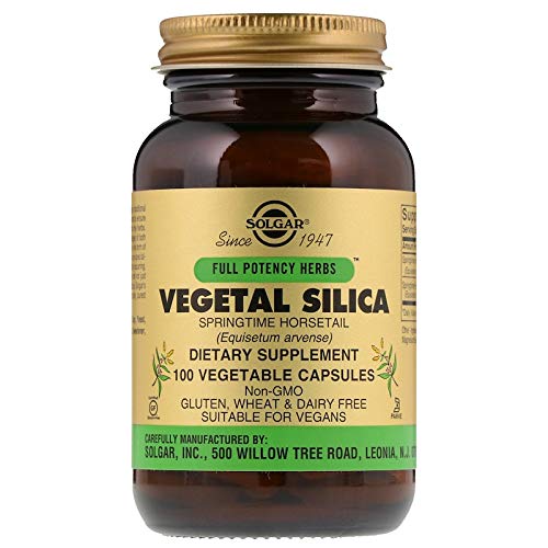 Solgar Full Potency Vegetal Silica Vegetable Capsules, 100 Count