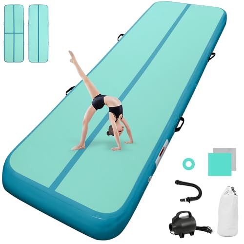airtrack matte mit elektrischer Luftpumpe 20cm hoch 4M Tumbling Matten Aufblasbare turnmatte Matte gymnastikmatte Yogamatte Camping Trainingsmatte