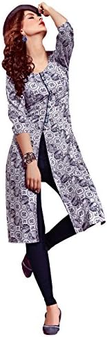 Vraj Enterprise Women Multi Color Rayon Readymade Kurti