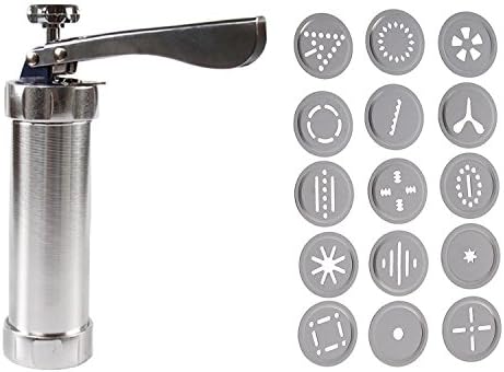 Biscuits Cookies Maker Press Machine Pump Decoration with 1 Pump,20 Stamps,4 Nozzles for Biscuits Cookies Baking