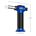 LUCKEA Blow Torch Lighter Kitchen Butane Culinary Torch Chef Cooking Torch Refillable Adjustable Flame Lighter with Two Type of Flame and Safety Lock and for Crème Brûlée, BBQ and Baking - Blue