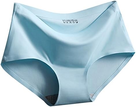 Senza Fretta Women Seamless Invisible Underwear Thong Lingerie Briefs Cotton Spandex Panties