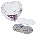 Heart Shape I Love New York Clear Plastic Water Globe Picture Frame
