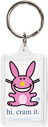 Happy BunnyCram It Keychain