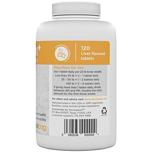 maxxipaws maxxiflex+ Heup- en Gewrichtssupplement voor Honden - 120 Kauwtabletten – Supplementen voor Honden met… - Afbeelding 7