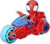 Spidey and His Amazing Friends Spidey Action Figure with Motorcycle Toy view 4