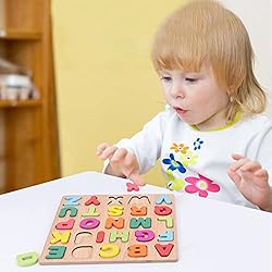 Alphabet Puzzle Wooden Puzzles for Toddlers 3 4 5 6