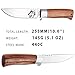 Fixed Blade Hunting Knife - Decorative Stainless Steel Hunting Knofe with Wood Handle - Birthday Christmas Gifts for Men FB 1910 Z