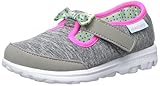 Skechers Kids Go Walk Bitty Bow Sneaker (Toddler/Little Kid), Gray/Multi, 10 M US Toddler