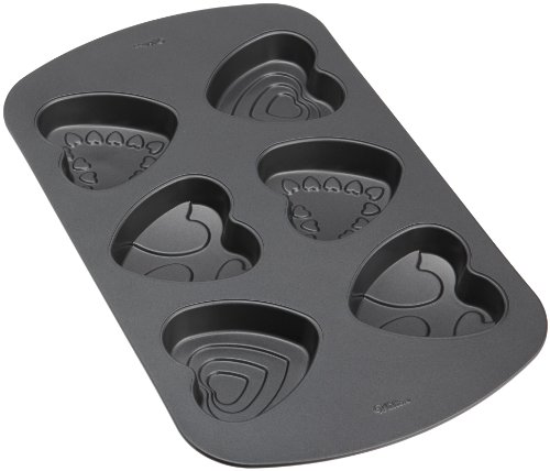 Wilton Nonstick 6 Cavity Decorated Mini Cakes Pan