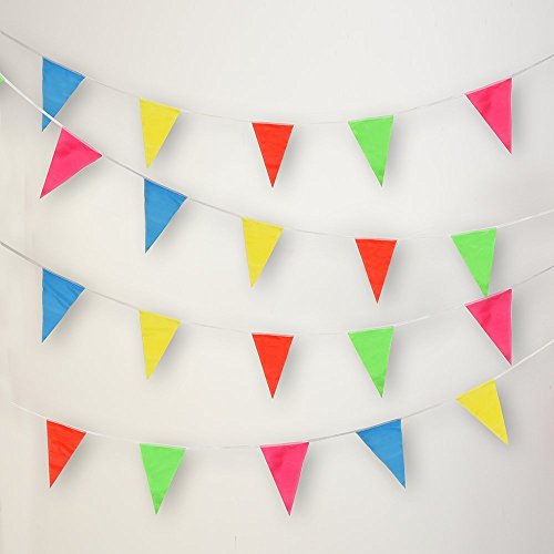 200 Pcs Multicolor Pennant Banner Flags Isperfect 250 Ft For Party