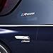 Chrome M Power Emblem Badge Sticker Decal For BMW