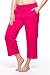 Alki'i Women's Comfort Lounge Capri Pink L