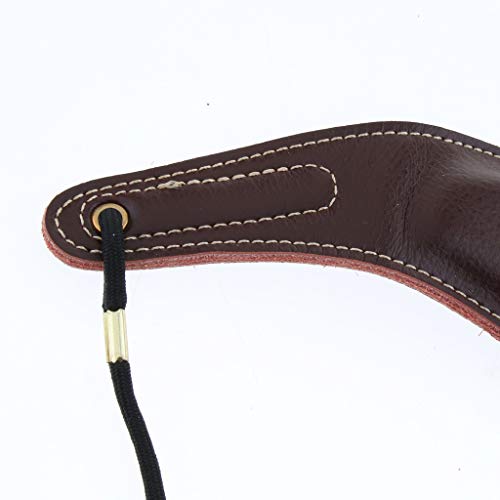 image for Baosity Adjustable Leather Sax Shoulder Belt Neck Strap for Saxophone 