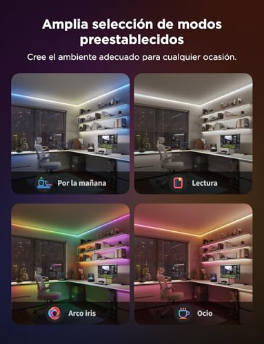 Govee COB LED Strip Lights Pro 3 Meters, Smart LED Strip Compatible with Alexa, Google Assistant and Matter, RGBICW Strip Light with Warm White, Color Changing, Lights for Bedroom, Cabinet, Party