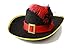 Halloween Black/Red Feather Cosplay Party Hat G0432