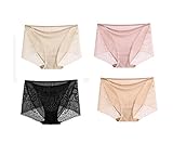 SilRiver Women's 100% Silk Lace Panties, Sexy Underwear , Breathable and Comfortable Hipster, Recommend for Sensitive Skin