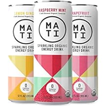 MATI | USDA Certified Organic Energy Drink | 0 Calorie | 12 Pack (Variety)