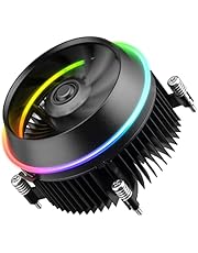 Vetroo Eclipse Low-Profile ARGB CPU Cooler, 90mm 4-Pin PWM Fan, Premium Aluminum Fins, 95W TDP Air Cooler for Intel LGA 1700 Only