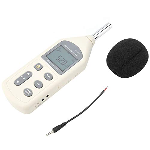 Sound Level Meter Digital LCD Noise Measure Device WT1357 Dual Ranges 30-130dBA/35-130dBC Decibel Meter with Auto Power-Off Function