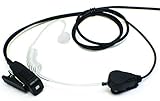 Single-Wire Surveillance Mic Kit for Motorola Mototrbo Digital Radios SL7550 SL4000 SL1K SL300 S49 Commercial Series