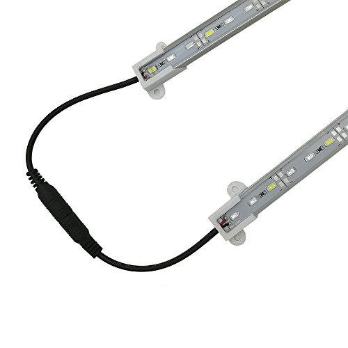 HAMRVL 5730 Aquarium Coral LED Strip Light Spool Waterproof LED Plant Grow String Lights DC 12V 1ft 3Pcs With power and remote (1Red 2White 1Blue )