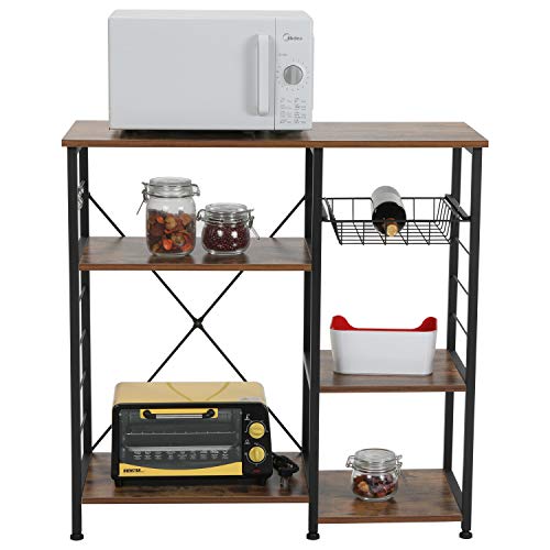 image for IRONCK Industrial Kitchen Baker's Rack, Kitchen Island Utility Storage