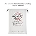 HBlife Personalized Santa Sack, Christmas Gift Bag Santa Bag Cotton with Drawstring Size 27.6 x 19.7 Inch (White)
