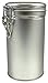 Canister Set with Airtight Lids - Kitchen Canisters for Tea Coffee Sugar Storage, Latching Tea Tin Container, Stainless Steel Coffee Canister with Clamp Lid - 12 oz (Set of 1)