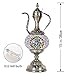 Marrakech Turkish Handmade Mosaic Moroccan Style Glass Table Lamp with E12 LED Bulb (Red Blue)