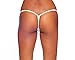 BodyZone Women's Lace Tiny Low Back Tee, White, One Size