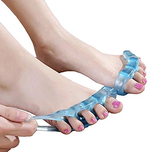 SPA Toes - Orthopedic Toe Separators - Stretchers - Straighteners & Dividers for Correcting Overlapping Toes, Bunions, Hammer Toe, Corns, Pedicures - Soft Gel Spacers - Cleansing Alcohol Pad