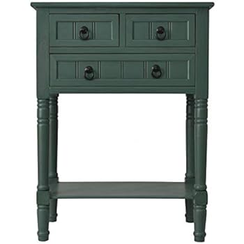 Amazon Com Blue Teal Console Table With Storage Antique Side End